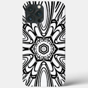 Schwarzweiß-Blume Case-Mate iPhone Hülle