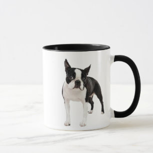 Schwarzweiss-Boston-Terrierschalen-Tasse Tasse