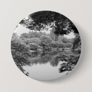 Schwarzweiß, cool, einzigartig Natur und See Button