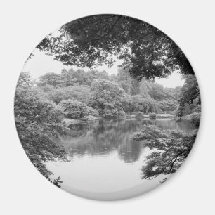 Schwarzweiß, cool, einzigartig Natur und See Magnet