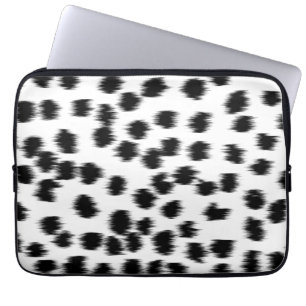 Schwarzweiss-Dalmatiner-Druck-Muster Laptopschutzhülle