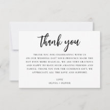 Schwarzweiß danke. Moderne Hochzeitsnote