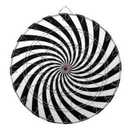 Schwarzweiß Dartscheibe