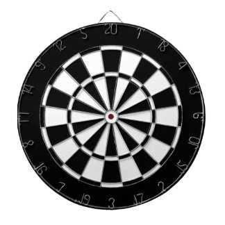 Schwarzweiss Dartscheibe