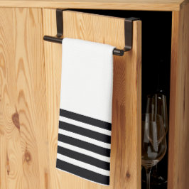 Schwarzweiß-Designer Geschirrtuch