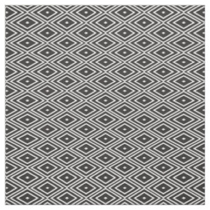 Schwarzweiss-Diamant-Muster-Gewebe Stoff