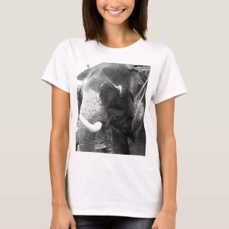 Schwarzweiss-Elefant T-Shirt