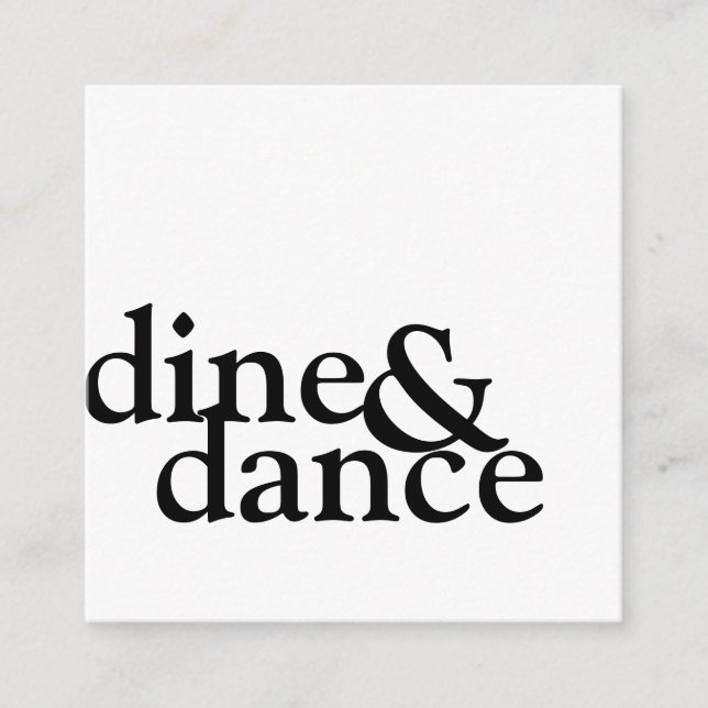 Schwarzweiß-Empfang Begleitkarte (Vorderseite)