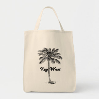 Schwarzweiss-Entwurf Key Wests Florida u. der Tragetasche