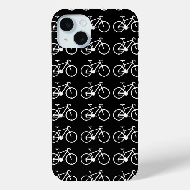 Schwarzweiß-Fahrräder Case-Mate iPhone Hülle (Rückseite)