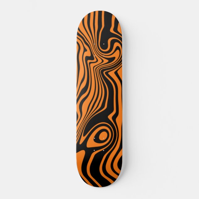 Schwarzweiß-Farbskateboard Skateboard (Vorderseite)