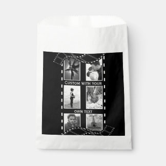 Schwarzweiß-Filmrolle Benutzerdefiniertes Foto Geschenktütchen