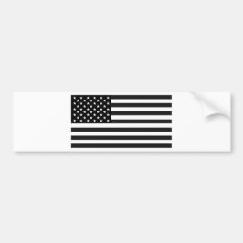 Schwarzweiss-Flagge der Vereinigten Staaten Autoaufkleber