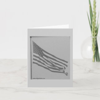 Schwarzweiss-Foto der amerikanischen Flagge Karte