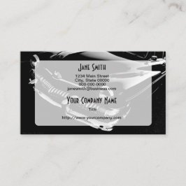 Schwarzweiss-frisiertes Auto Visitenkarte