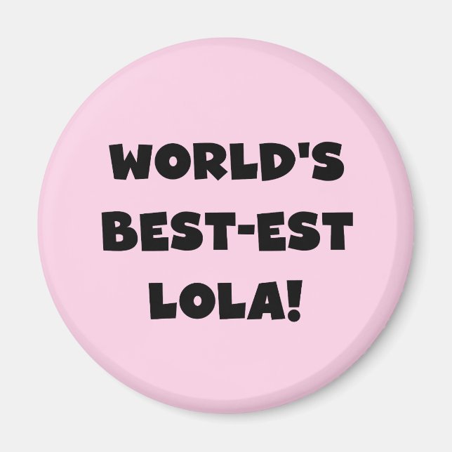 Schwarzweiss-Geschenk T-Shirts des Gut-est Lola Magnet (Vorne)