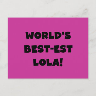 Schwarzweiss-Geschenk T-Shirts des Gut-est Lola Postkarte