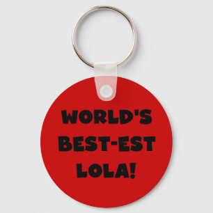 Schwarzweiss-Geschenk T-Shirts des Gut-est Lola Schlüsselanhänger