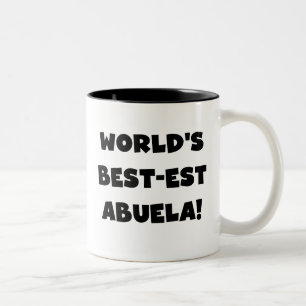 Schwarzweiss-Geschenke des Gut-est Abuela der Welt Zweifarbige Tasse