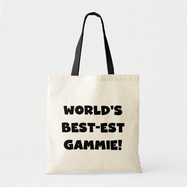 Schwarzweiss-Geschenke des Gut-est Gammie der Welt Tragetasche (Vorne)