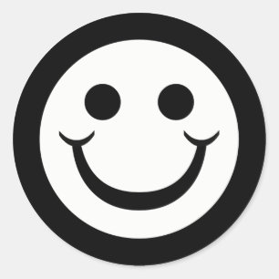 SCHWARZWEISS-GESICHT RUNDER AUFKLEBER