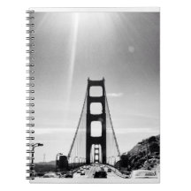 Schwarzweiss-Golden gate bridge