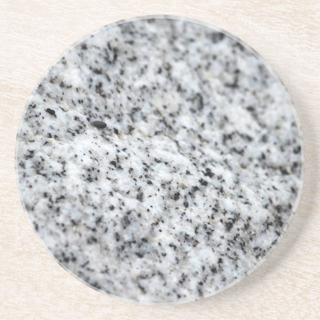 Schwarzweiss-Granit-Felsen Getränkeuntersetzer (Vorne)