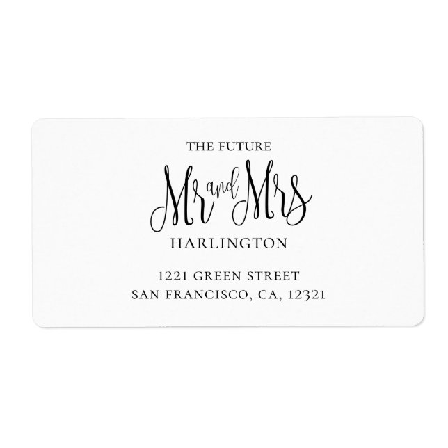 Schwarzweiß-Hochzeit. Herr und Herr Mars moderne A (Vorne)