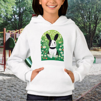 Schwarzweiß Hoodie