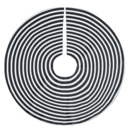 Schwarzweiss-Illusions-Kreise Polyester Weihnachtsbaumdecke