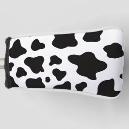 Schwarzweiß-Imitat Cowhide Golf Headcover
