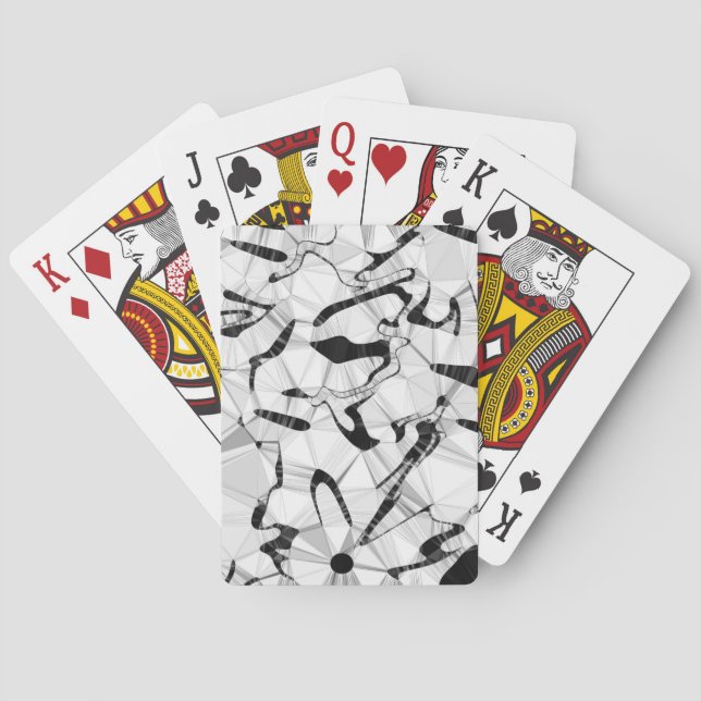 Schwarzweiß in Motion Playing Cards Spielkarten (Rückseite)