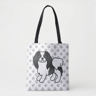 Schwarzweiß-Japanisch-Karikaturenkartoon Tasche