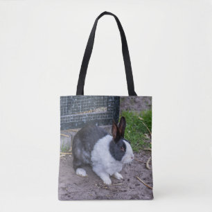 Schwarzweiss-Kaninchen Taschen-Tasche Tasche