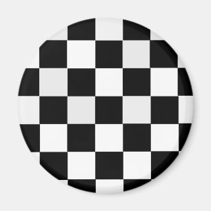 Schwarzweiss-kariertes Magnet