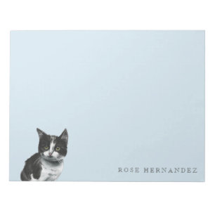 Schwarzweiss-Kätzchen-Zeichnen Notizblock