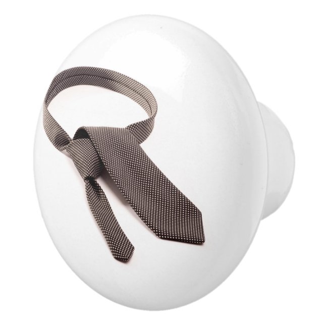 Schwarzweiß-Krawatte Keramikknauf (Rechts)