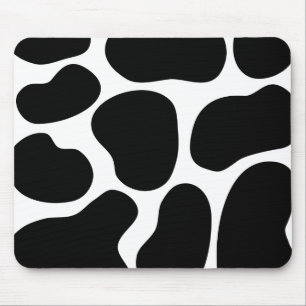 Schwarzweiss-Kuh-Druck-Muster Mousepad