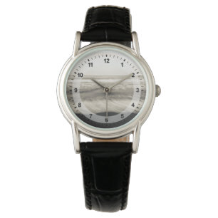Schwarzweiß-Landschaft, Hawaii Armbanduhr