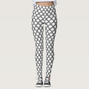 Schwarzweiß-Leggings Leggings