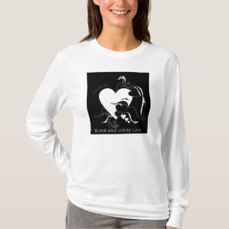 Schwarzweiss-Liebe T-Shirt