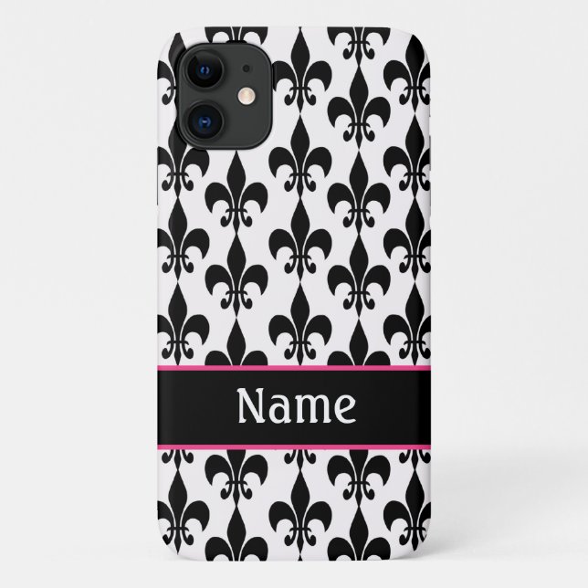 Schwarzweiss-Lilie iPhone 5 Kasten Case-Mate iPhone Hülle (Rückseite)