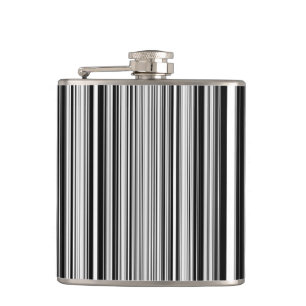 Schwarzweiss-Linien Flachmann