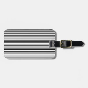Schwarzweiss-Linien Gepäckanhänger
