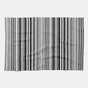 Schwarzweiss-Linien Handtuch