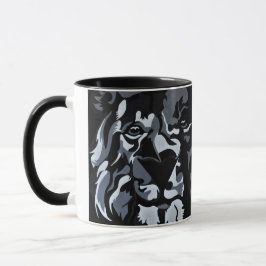 Schwarzweiss-Löwe Tasse