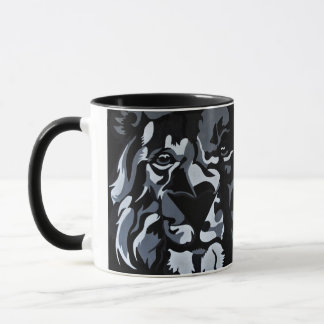 Schwarzweiss-Löwe Tasse
