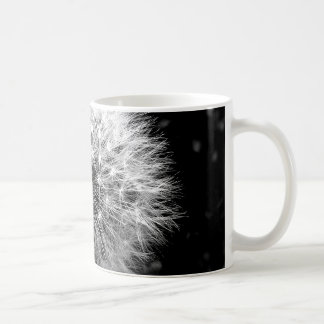 Schwarzweiss-Löwenzahn Kaffeetasse