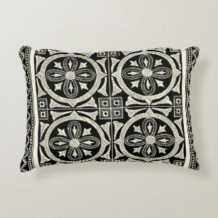Schwarzweiss-Mandala-Motiv durch Visions-Studio Zierkissen