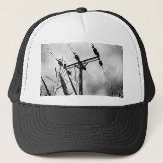 Schwarzweiss-Mast Truckerkappe